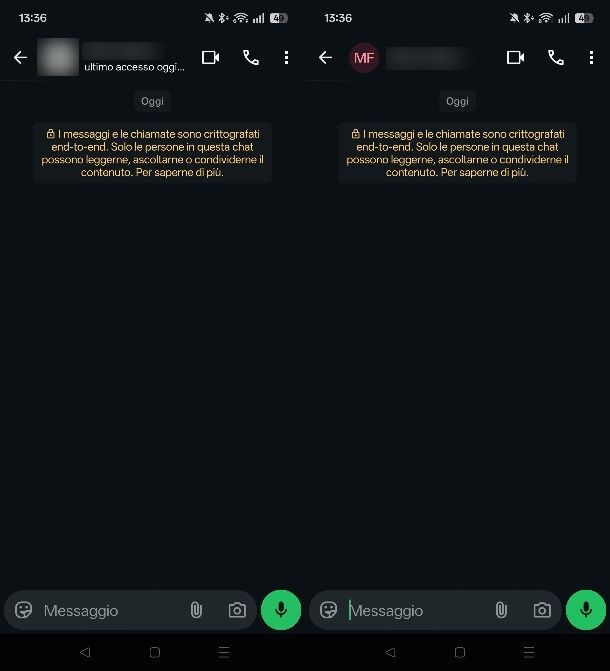 Vedere lo stato online