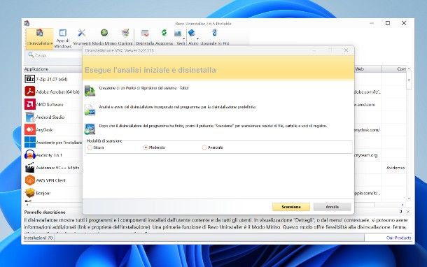 Programmi per disinstallare
