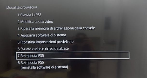Come avviare PlayStation in modalità provvisoria