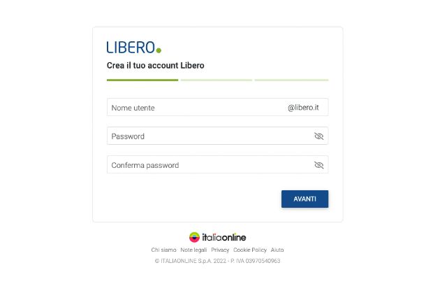 Come creare mail Libero