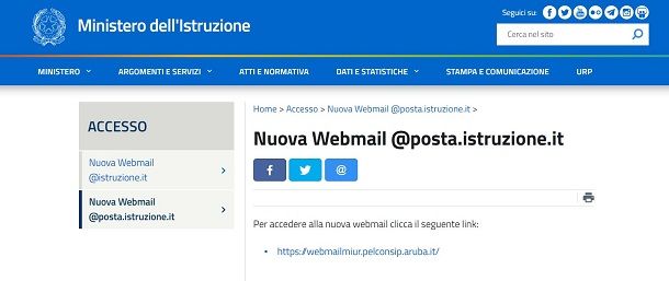 istituzionale mail