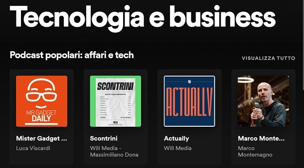 Migliori podcast Spotify: tecnologia e business