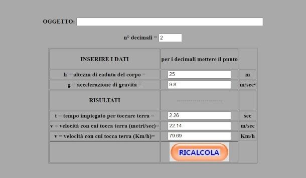 Calcoli Online