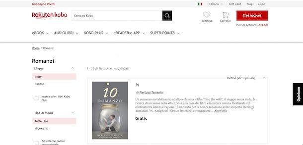 Libri gratis Kobo