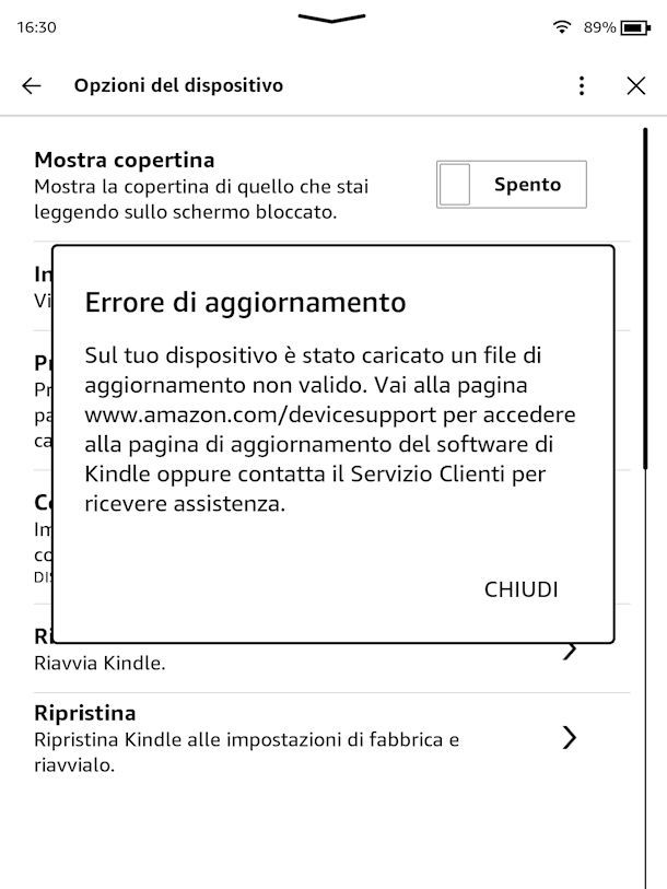 Come aggiornare Kindle