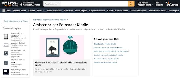 Supporto Kindle