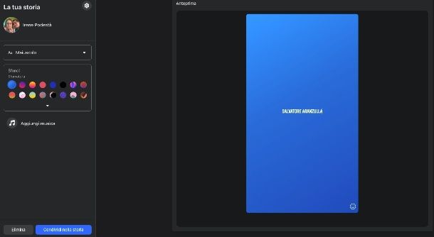 Come taggare su Facebook in una storia