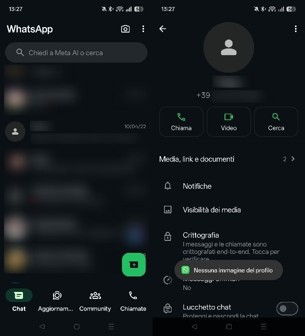 Vedere l'immagine del profilo