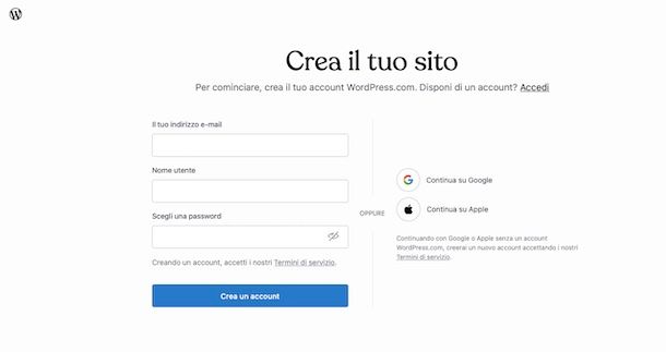 WordPress gratuito