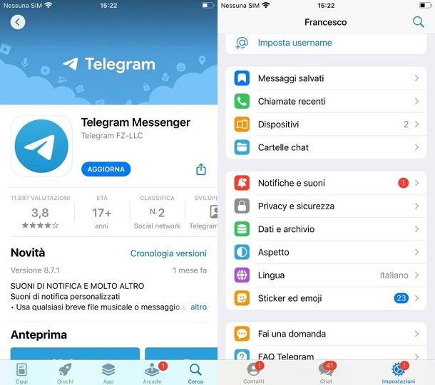telegram iphone