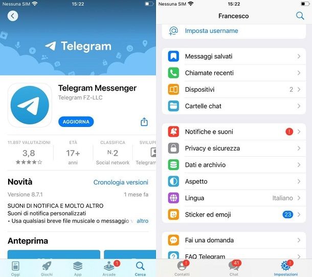 telegram iphone