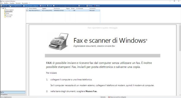 Fax e Scanner su Windows