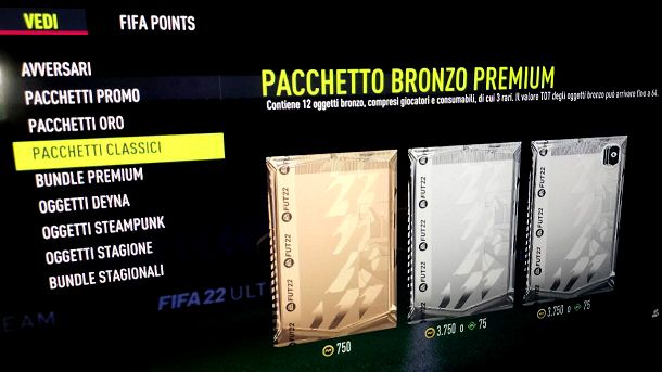 Pacchetti Classici FIFA