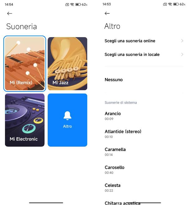 Come impostare MP3 come suoneria su Xiaomi