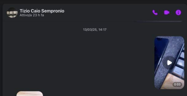 Stato attività Messenger