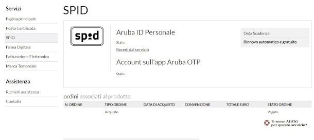 area personale account Auba