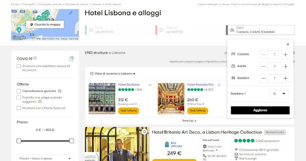 prenotazione su TripAdvisor