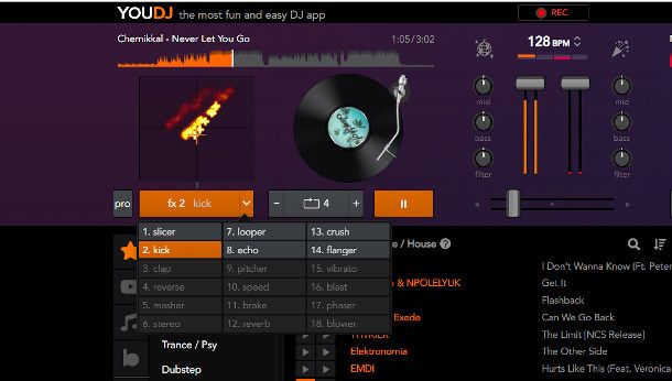 funzioni sito YOU DJ