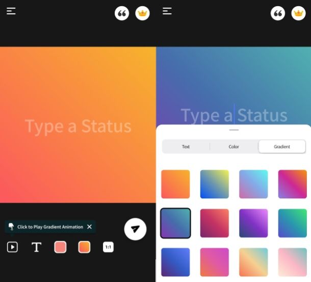 Rangin: Gradient Status Maker