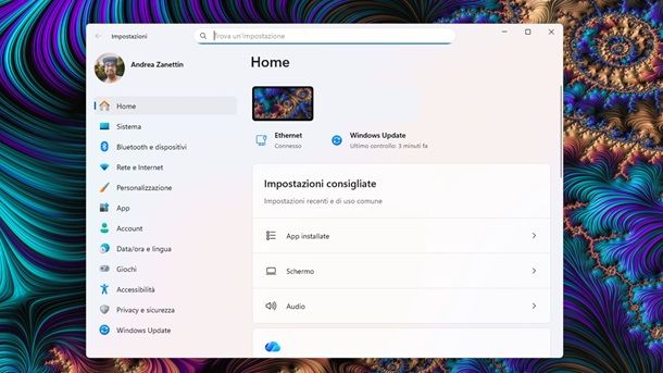 Aggiornamento Windows 11