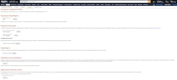 Aggiornamento libreria Kindle