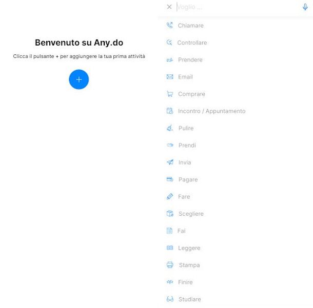 inserimento attività app Any.do