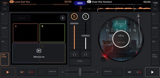 Mixare musica con l'app edjingMix