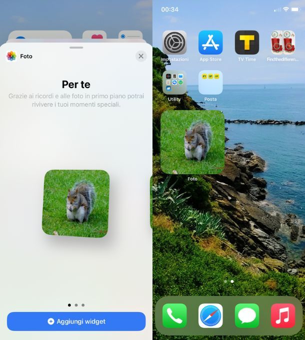 Widget Foto iOS