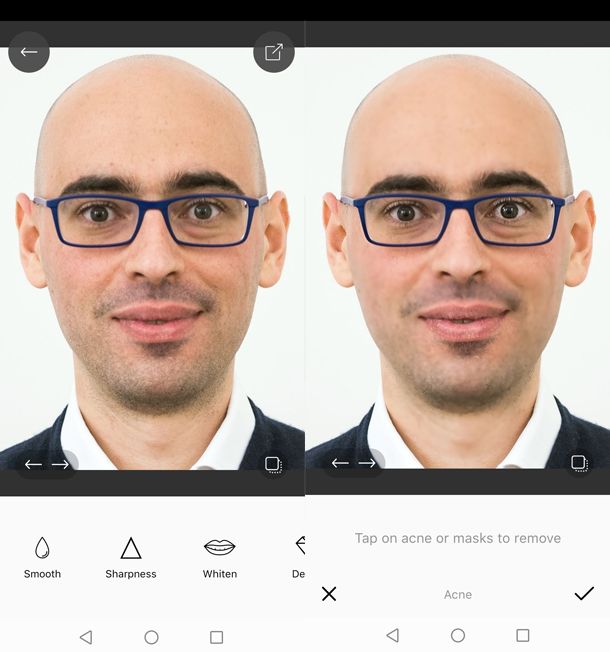 Applicazioni per conoscere la forma del viso pixl