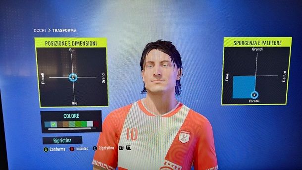 Come creare Francesco Totti su FIFA 22