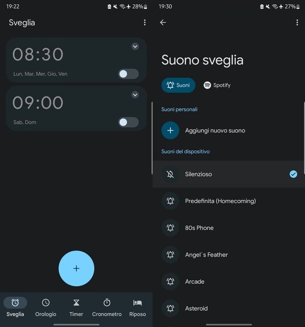 App Orologio Google