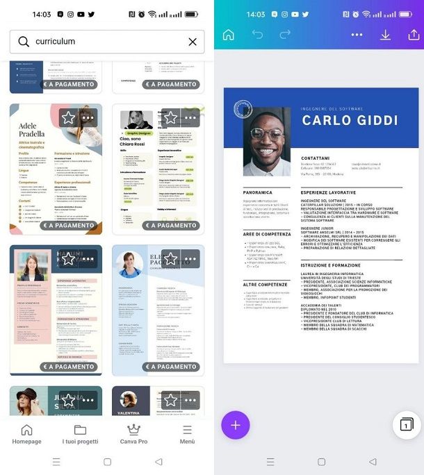 canva cv app