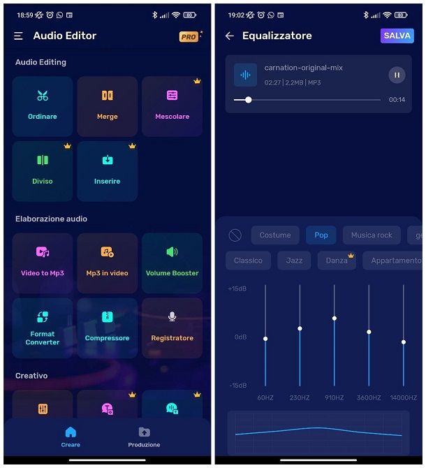 App per modificare audio