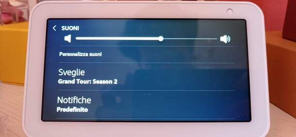 Impostazioni Alexa Echo Show 5