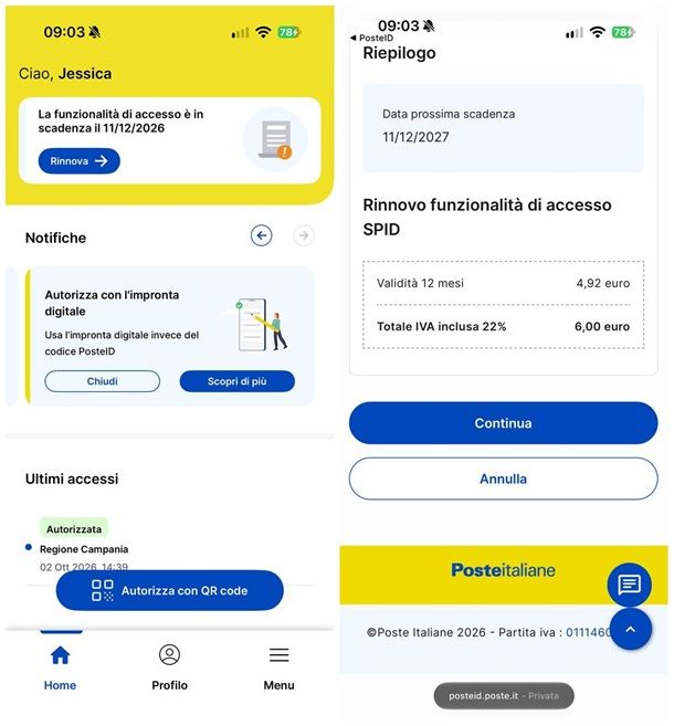 Come pagare SPID Poste in scadenza da app