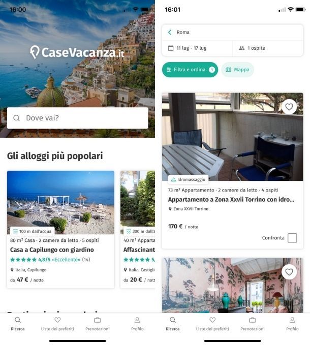 App CaseVacanza