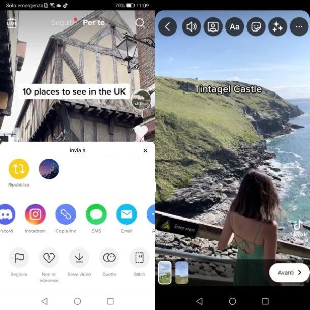 Come condividere un video su TikTok