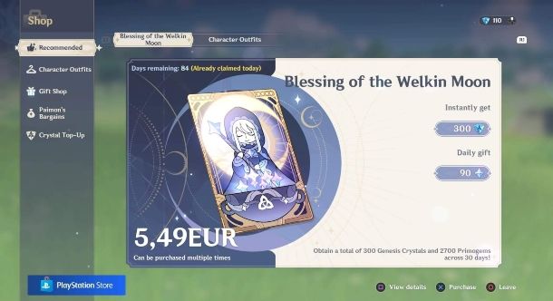 Blessings of the Welkin Moon