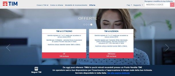 App per SPID TIM