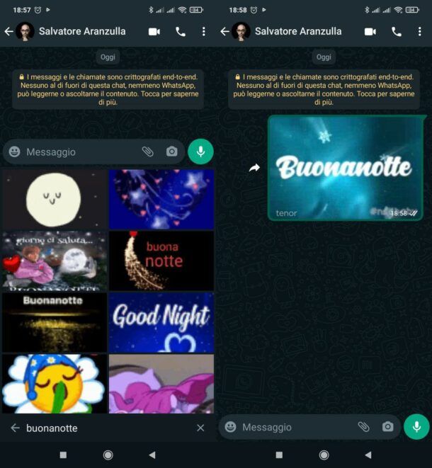 Come dare la buonanotte su WhatsApp