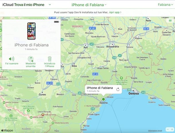 Trova il mio iPhone