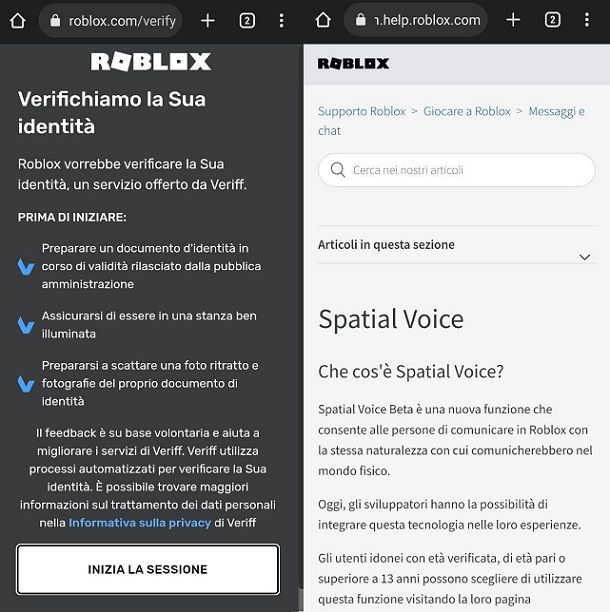 Come attivare la voice chat su Roblox da telefono