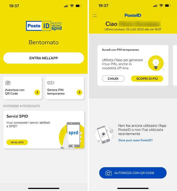 App Poste Mobile per SPID