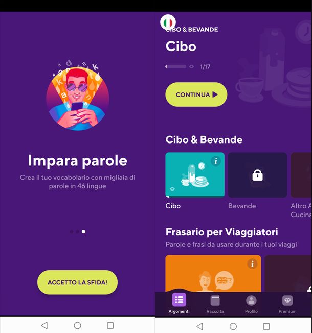app per arricchire il lessico italiano Drops impara l'italiano