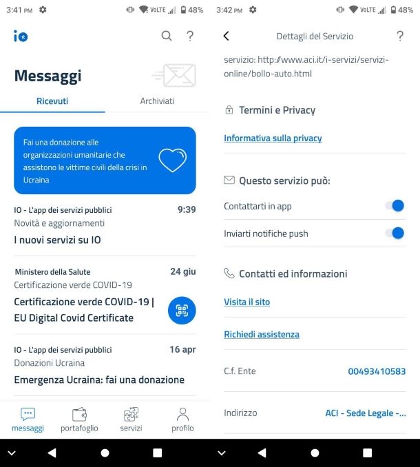 App IO per Android