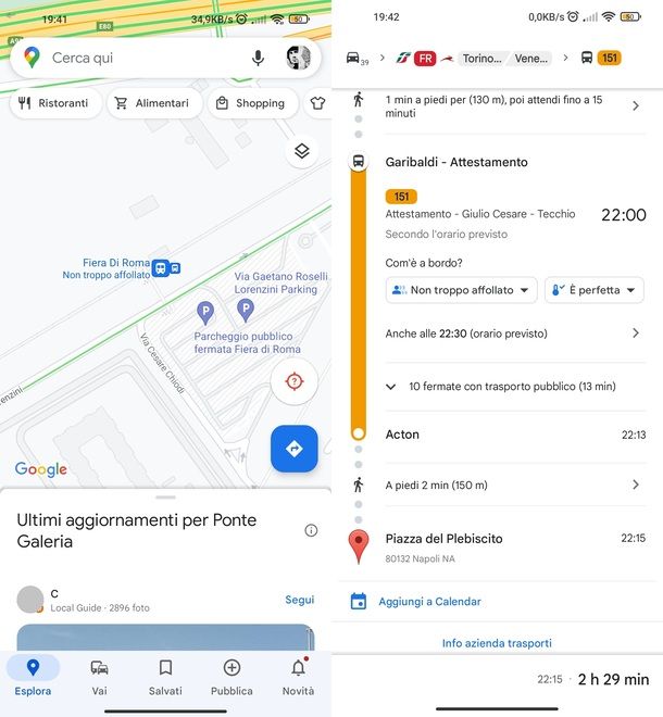 Google Maps app Android