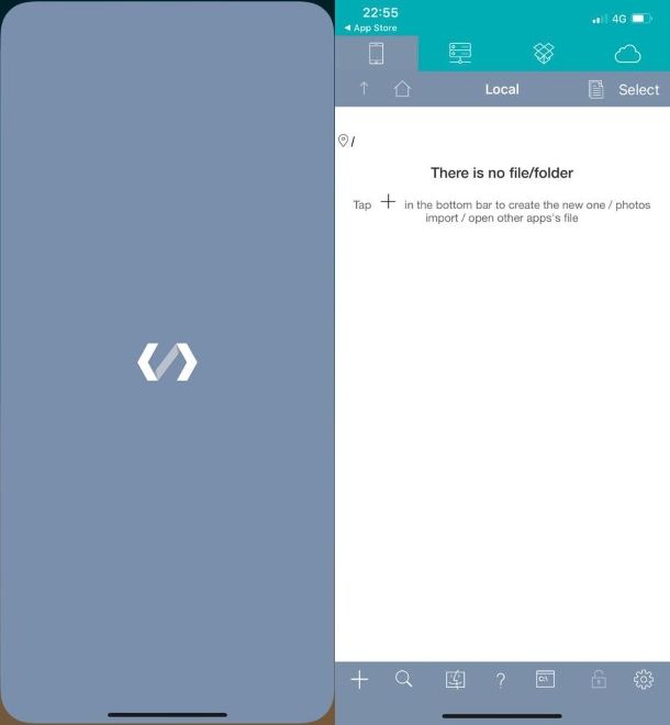 Koder Code Editor per iOS