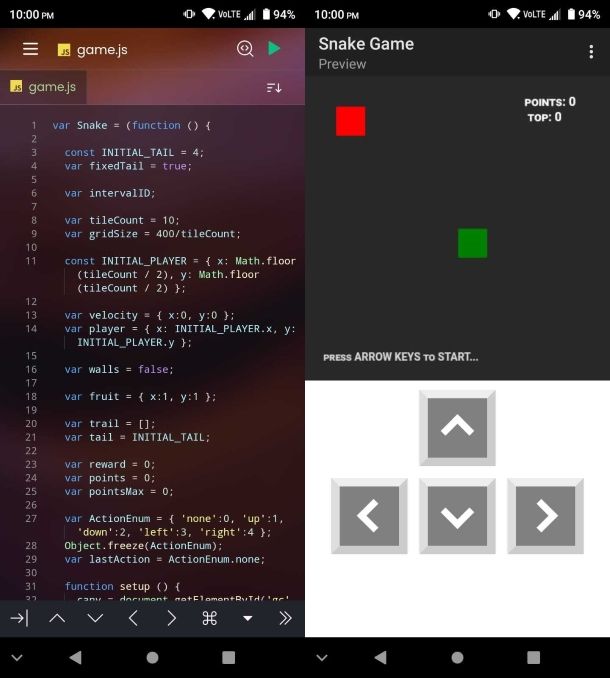 pck Code Editor per Android