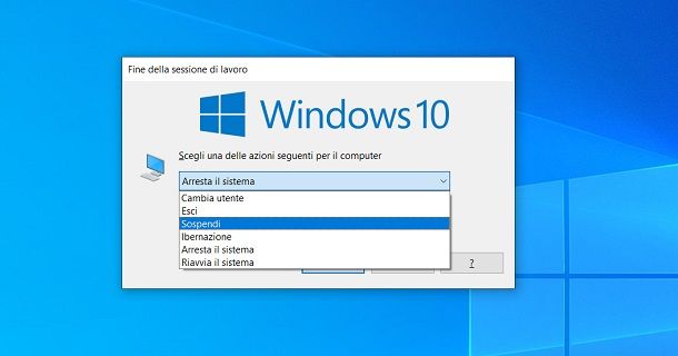 come mettere in standby il PC con la tastiera