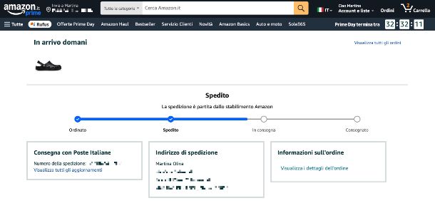 Amazon tracking